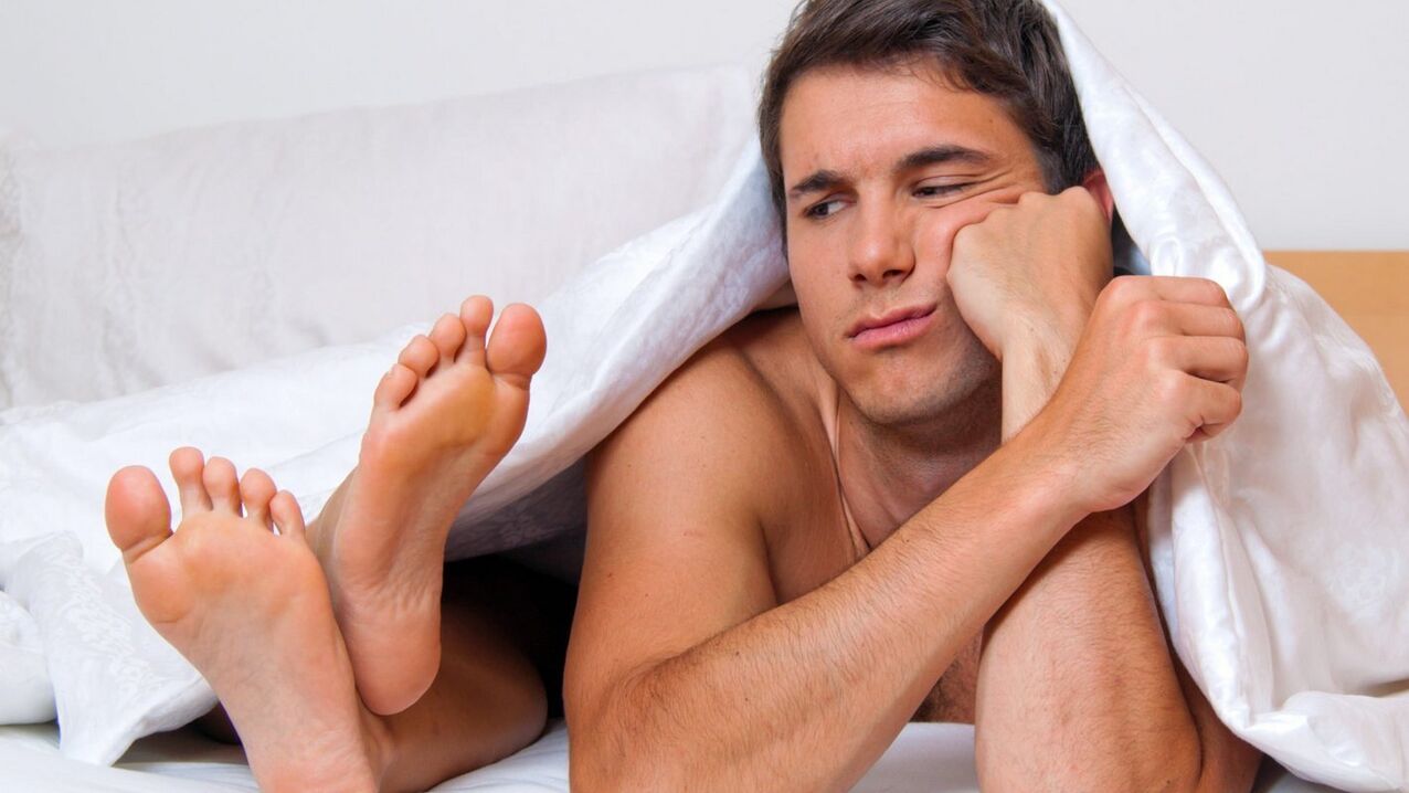 Ein Mann mit schlechter Potenz, wie man sie steigert